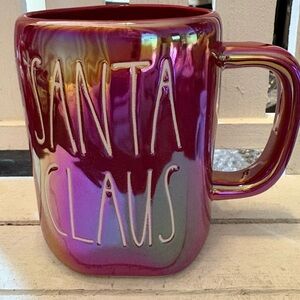 Rae Dunn Santa Claus 🎅🏼 Iridescent Red Mug